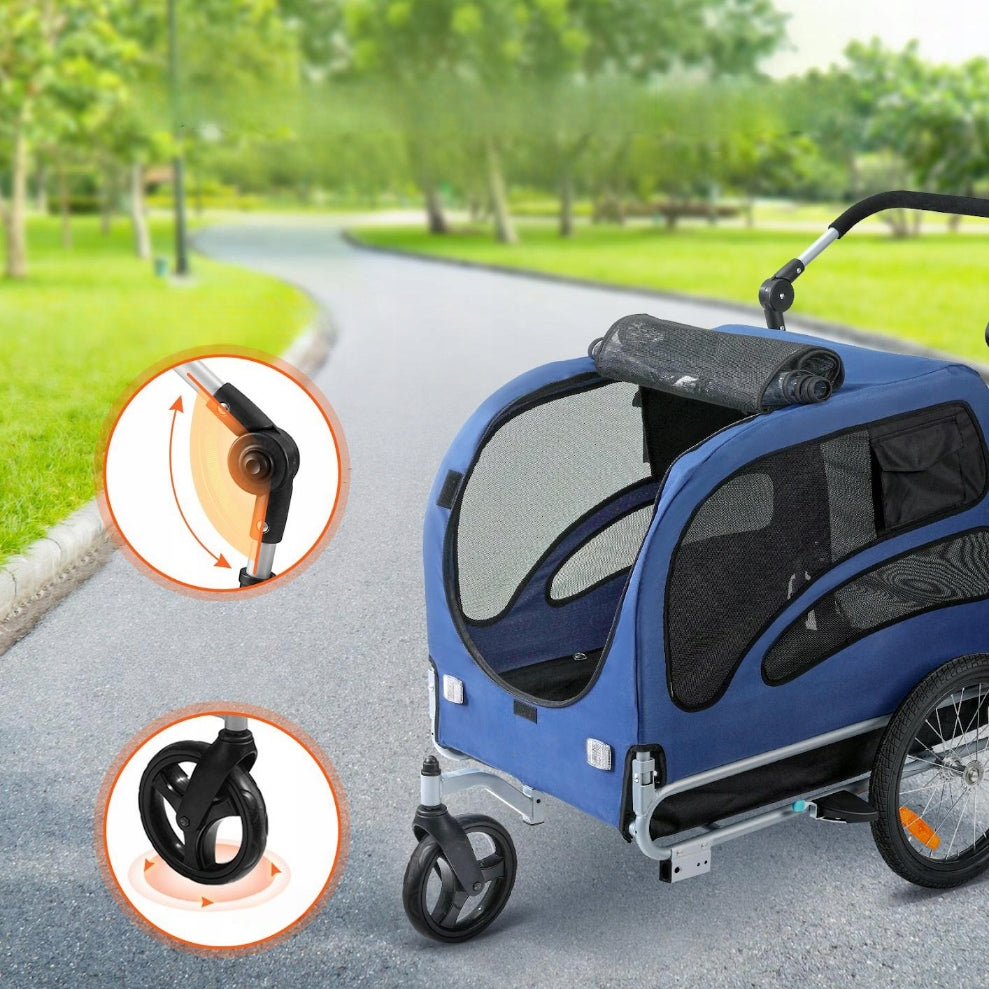 Bicycle trailer for dog transporter up to 45 kg blue Manufacturer code 5907021438247