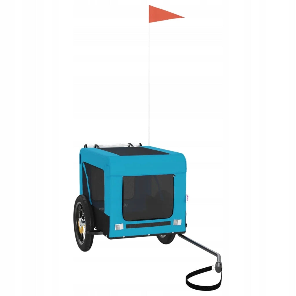 Bicycle trailer for pets blue-black 54,5 x 120 x 53 cm