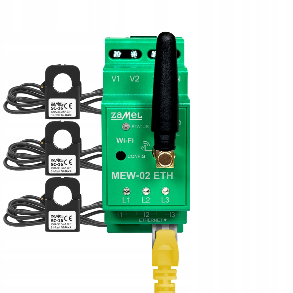 Bidirectional Energy Meter 3-phase 100A SUPLA MEW-2 ETH/SC-16 SUPLA ZAMEL