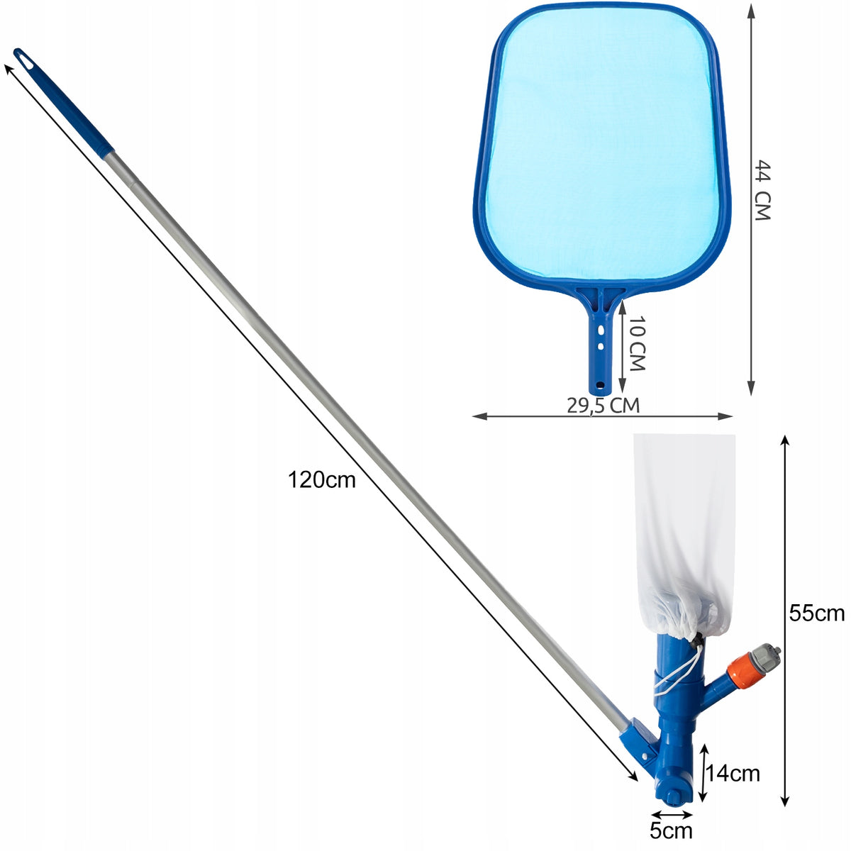 Bigstren 21024 Set na čištění bazénů 2v1 modrý Manufacturer code 21024