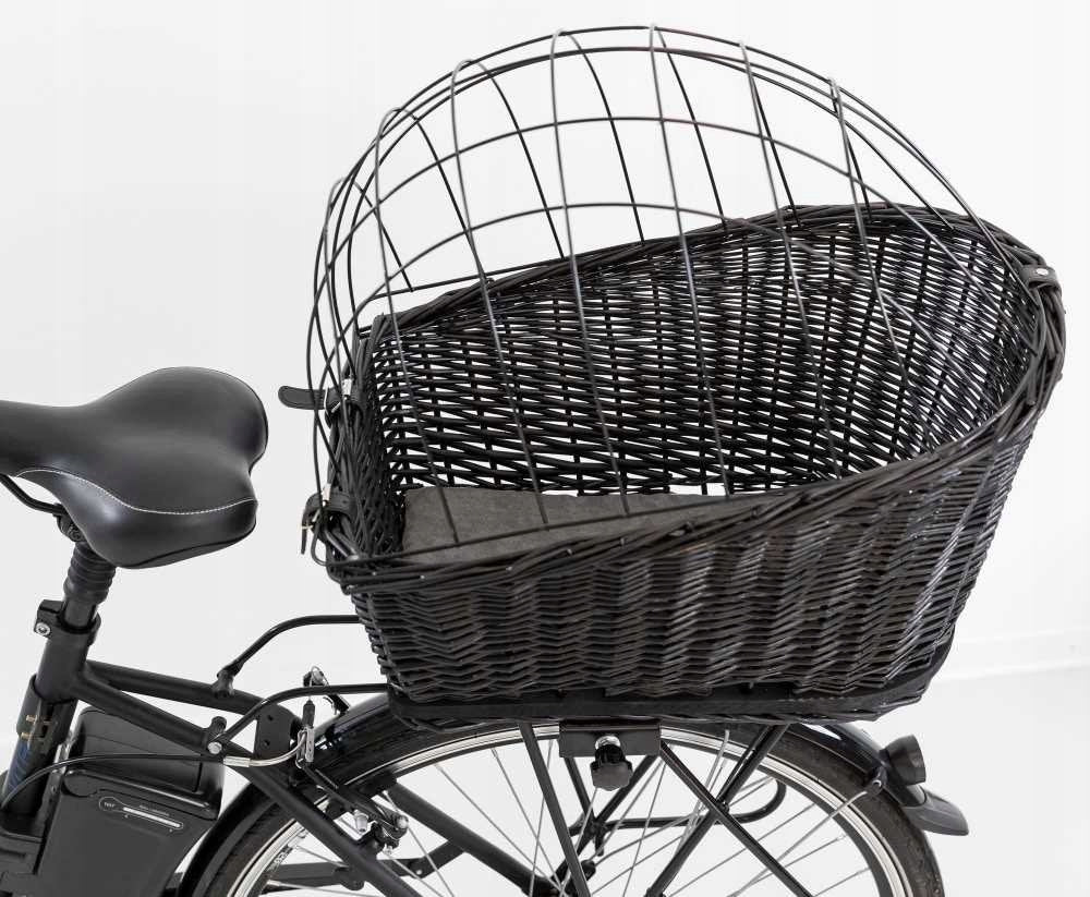 Bike basket Trixie wicker black M up to 8 kg Manufacturer code 13117