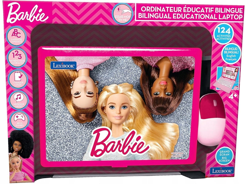 Bilingual educational laptop Lexibook Barbie pol/ang-computer for children Packaging status original