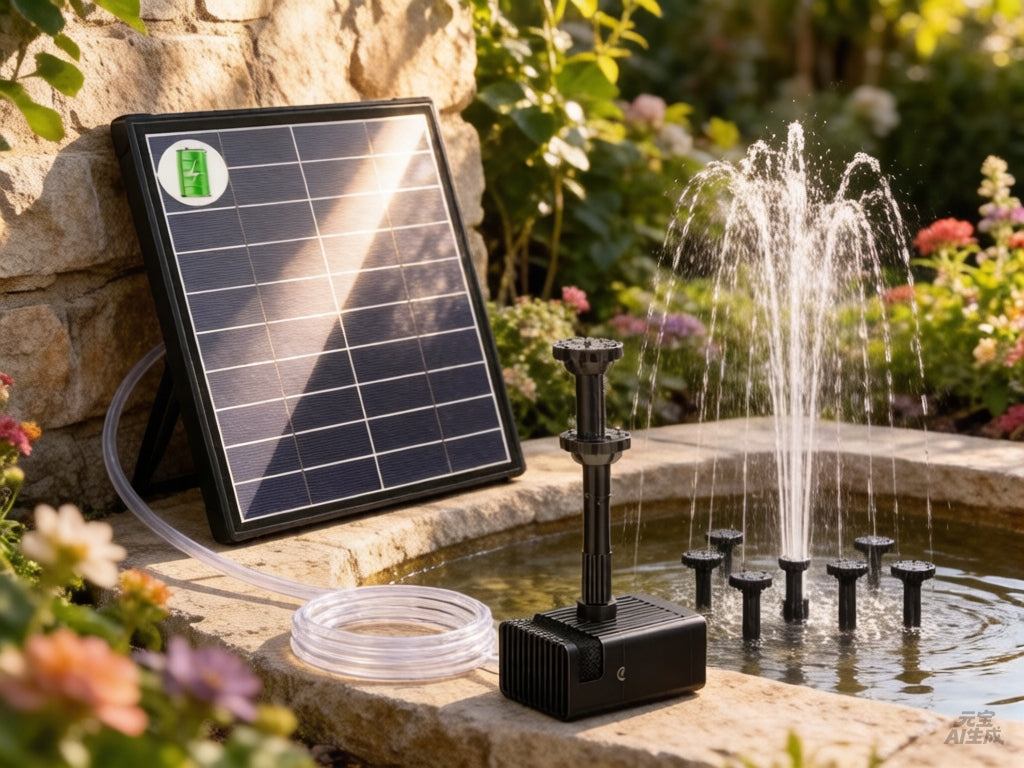 Billing Floating Solar Fountain 5.5W With Battery And 10 Nozzles Manufacturer no brand