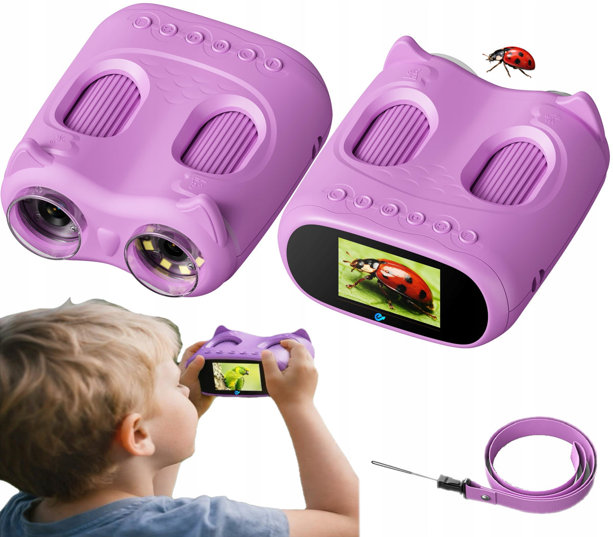 Binoculars and Digital Microscope for Children - 2in1 - Educational Toy Enido