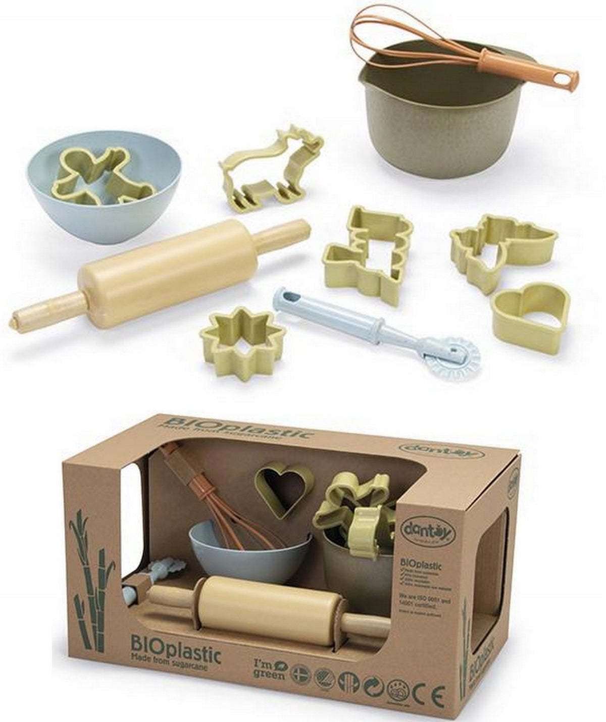 Bio Gingerbread Baking Set Cookies Christmas Kitchen Utensils 2+ Brand Dantoy
