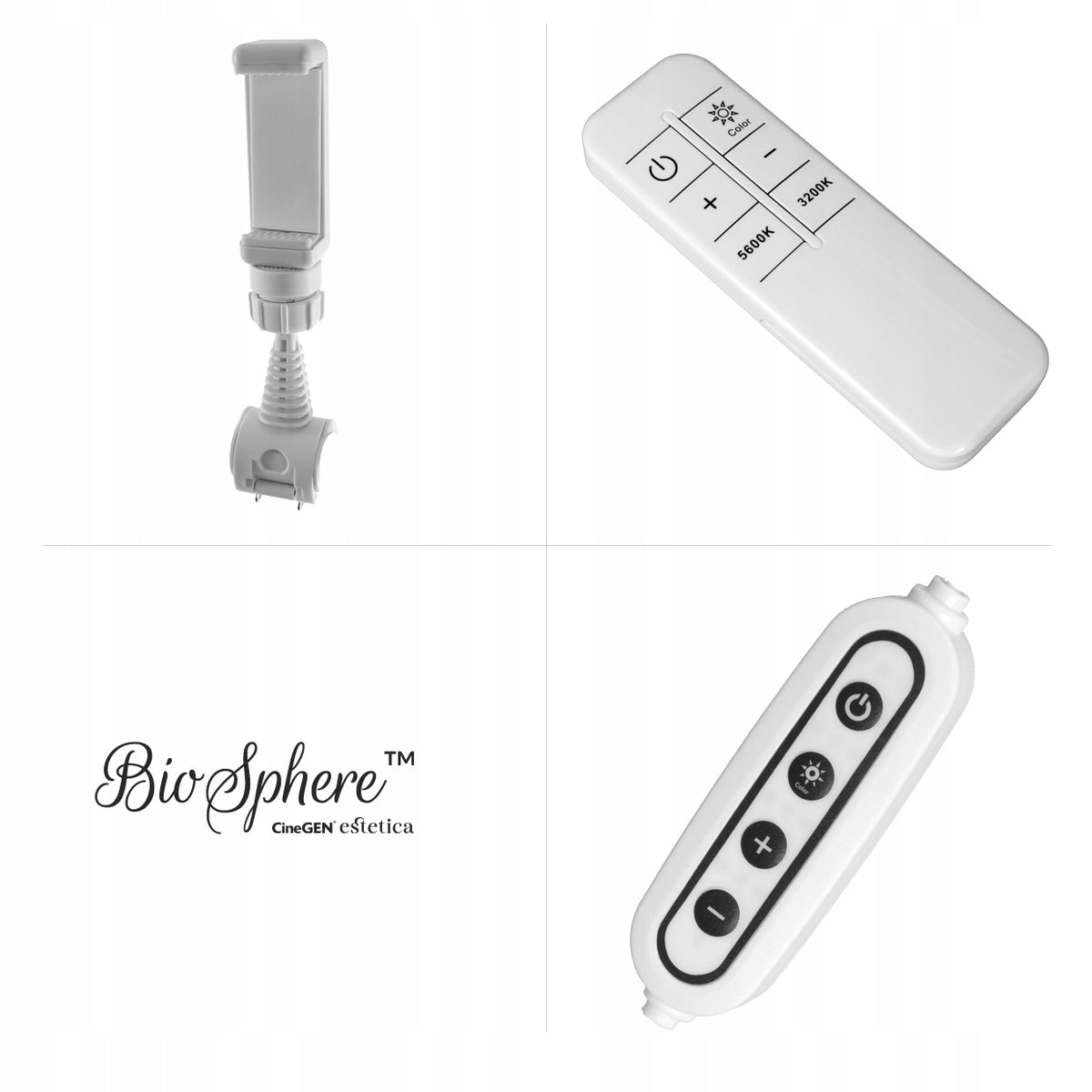 BioSphere Cosmetic Lamp 36W Standing White Bow PREMIUM + tel holder. EAN (GTIN) 5907564619523