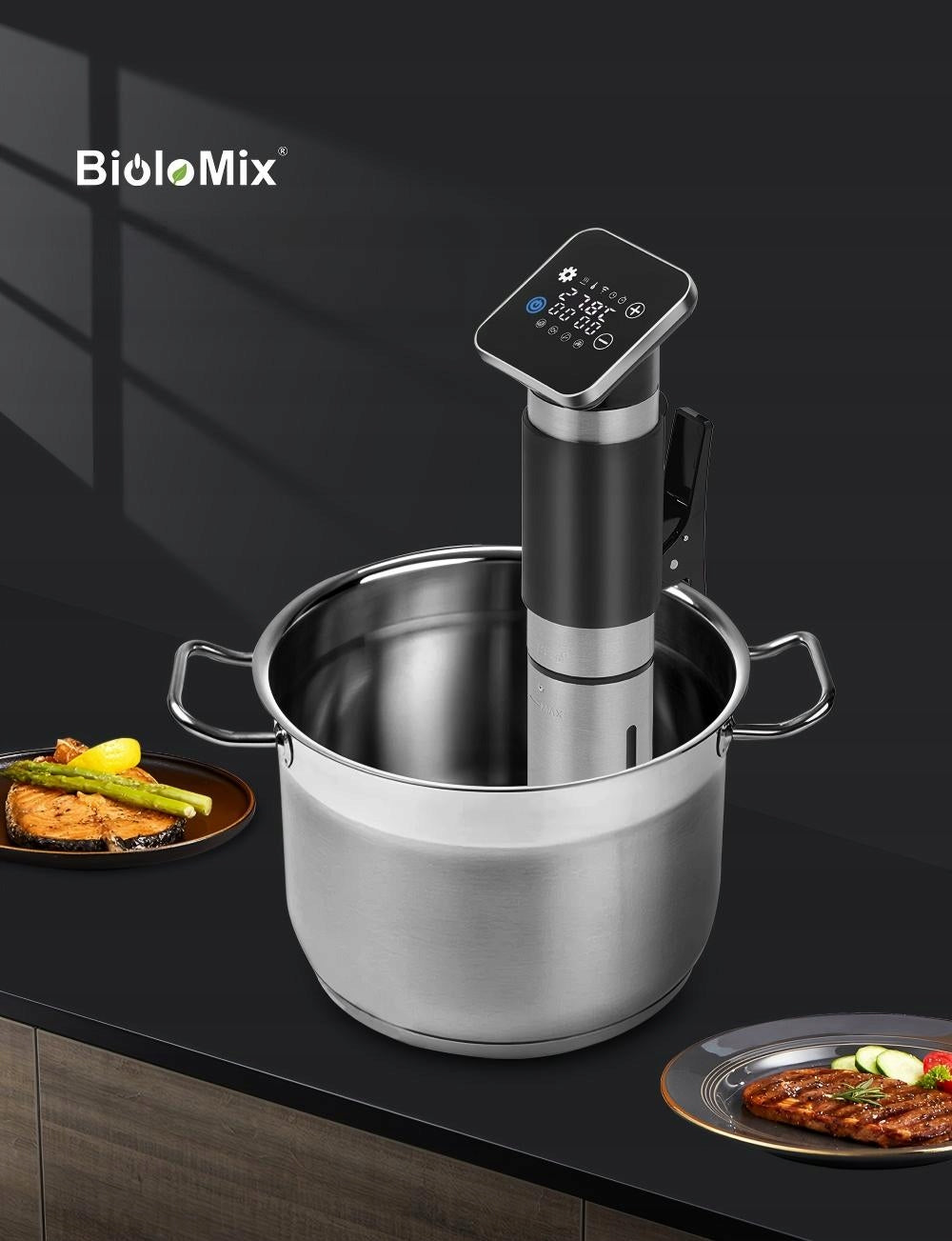 BioloMix Sous Vide Stainless Steel WiFi Smart APP Control SV-9008 Packaging status original