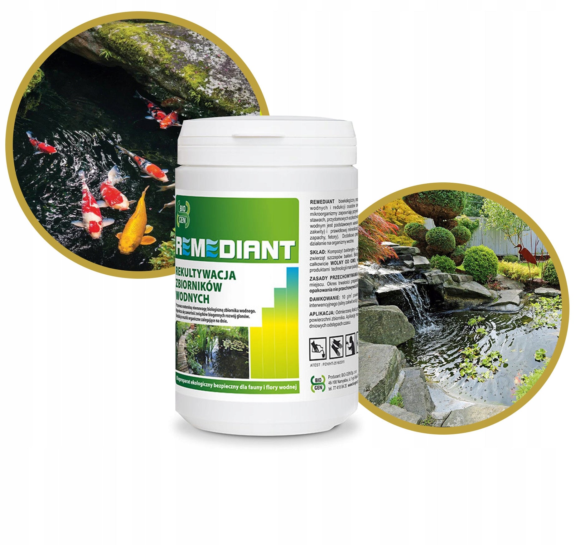 Biopreparation for purification of water reservoirs Remediant 1kg Bacteria eye Form powder