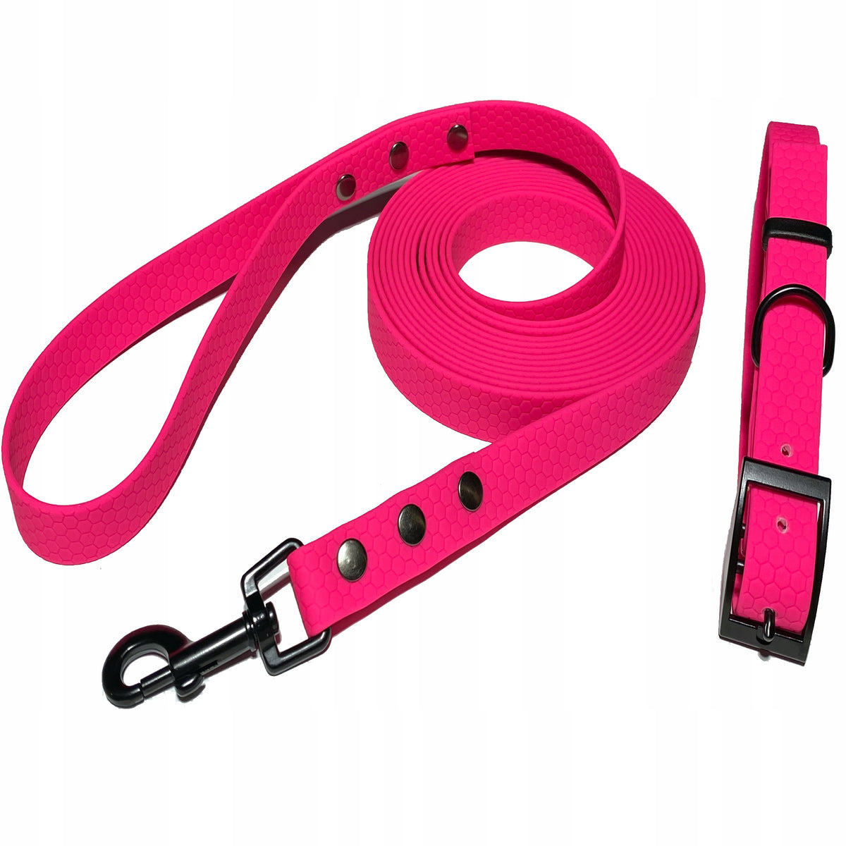 Biothane Training Leash 3 m + Dog Collar. Wide 20 mm.