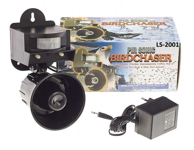 Bird repellent LS-2001 BIRDCHASER sound, starlings, sparrows, pigeons Manufacturer code LS-2001