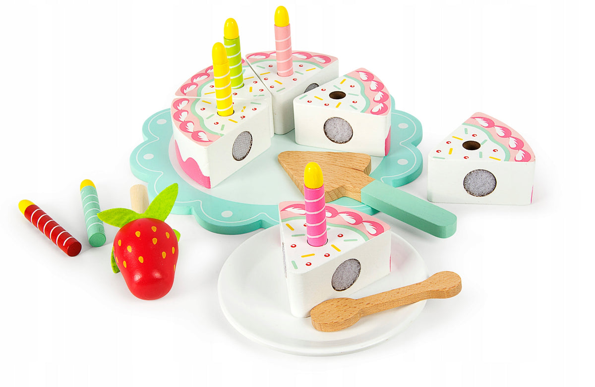 Birthday Cake with Candles, Strawberry - Educational with Accessories - HIT Brand Leomark