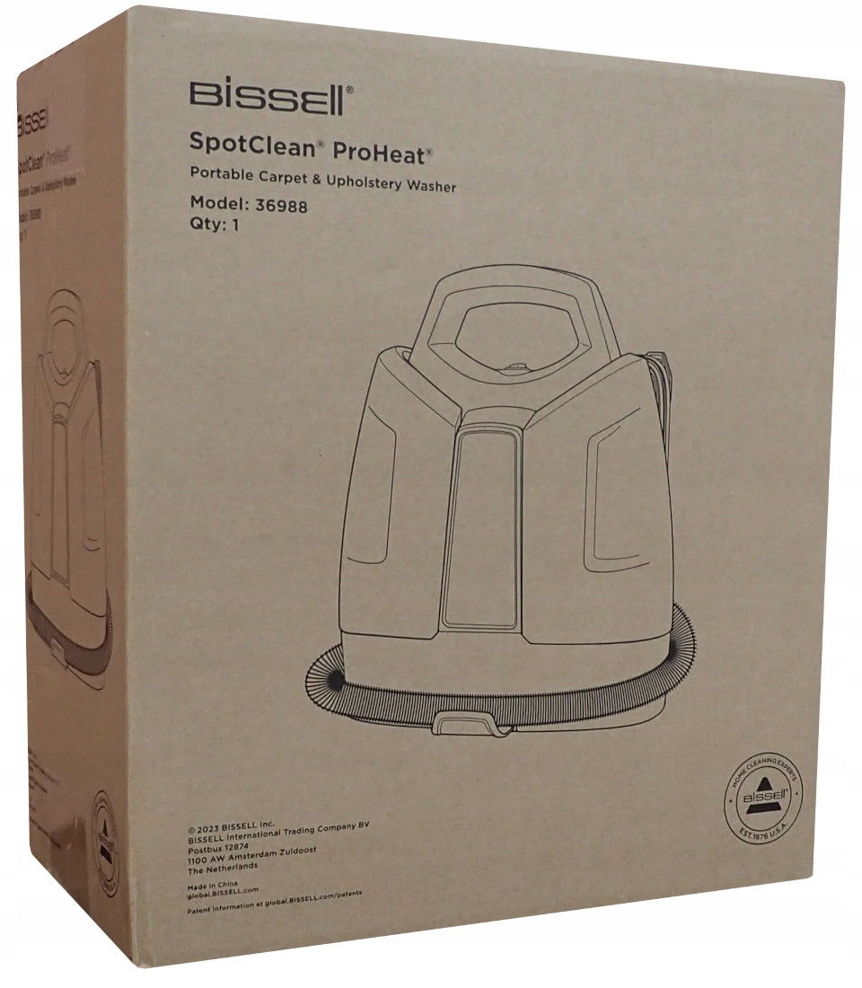 Bissell SpotClean ProHeat 36988 Washing Vacuum Cleaner for Upholstery Carpet Stains Packaging status original