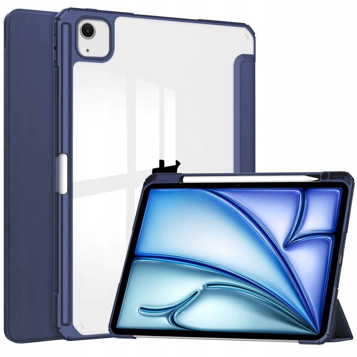 Bizon protective case for iPad Air 13" M4/M3/M2, with stylus space support