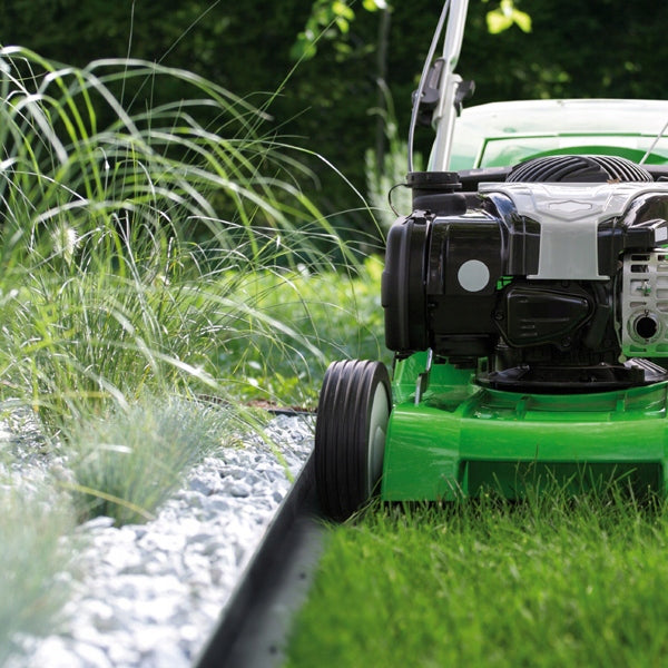 Black Garden Edging Border with Overrun 20MB Curb for Lawn Mower Packaging status original