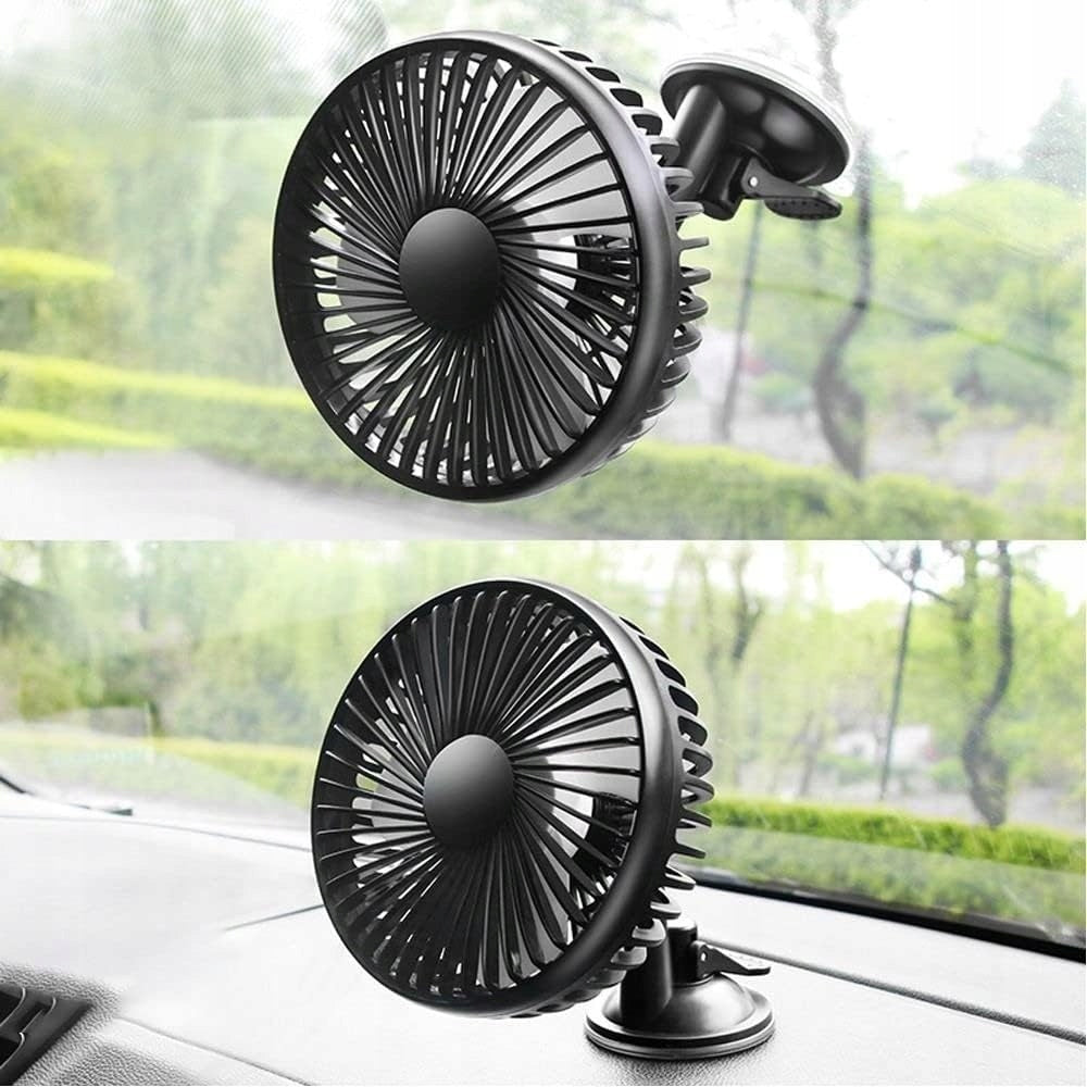 Black Mini Car & Household Fan Suction Cup Mount&Safe Anti-Cut Hand Design Brand no brand