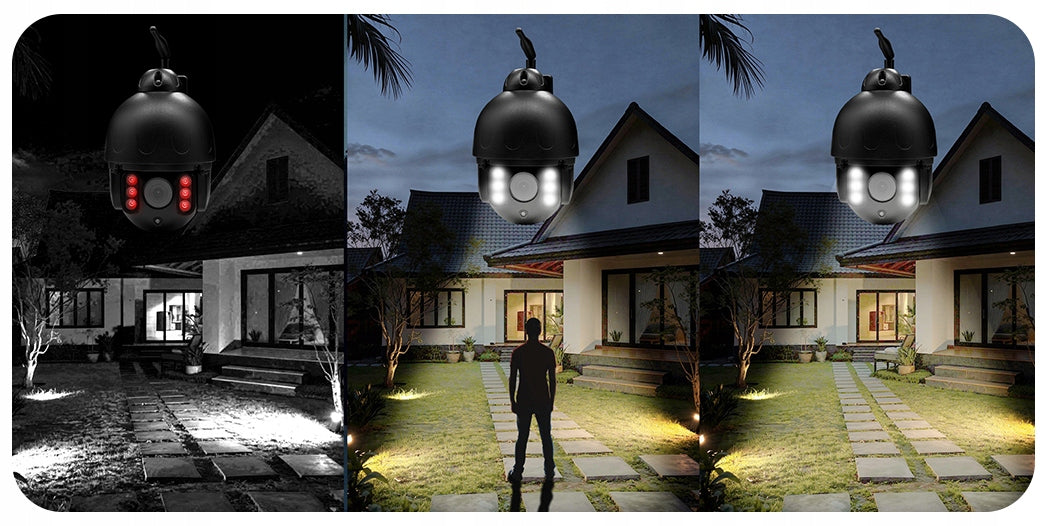 Black Outdoor 4K 8Mpx Rotating WiFi Camera APPROXIMATION SMART 8x ZOOM Product weight with unit packaging 1.4 kg