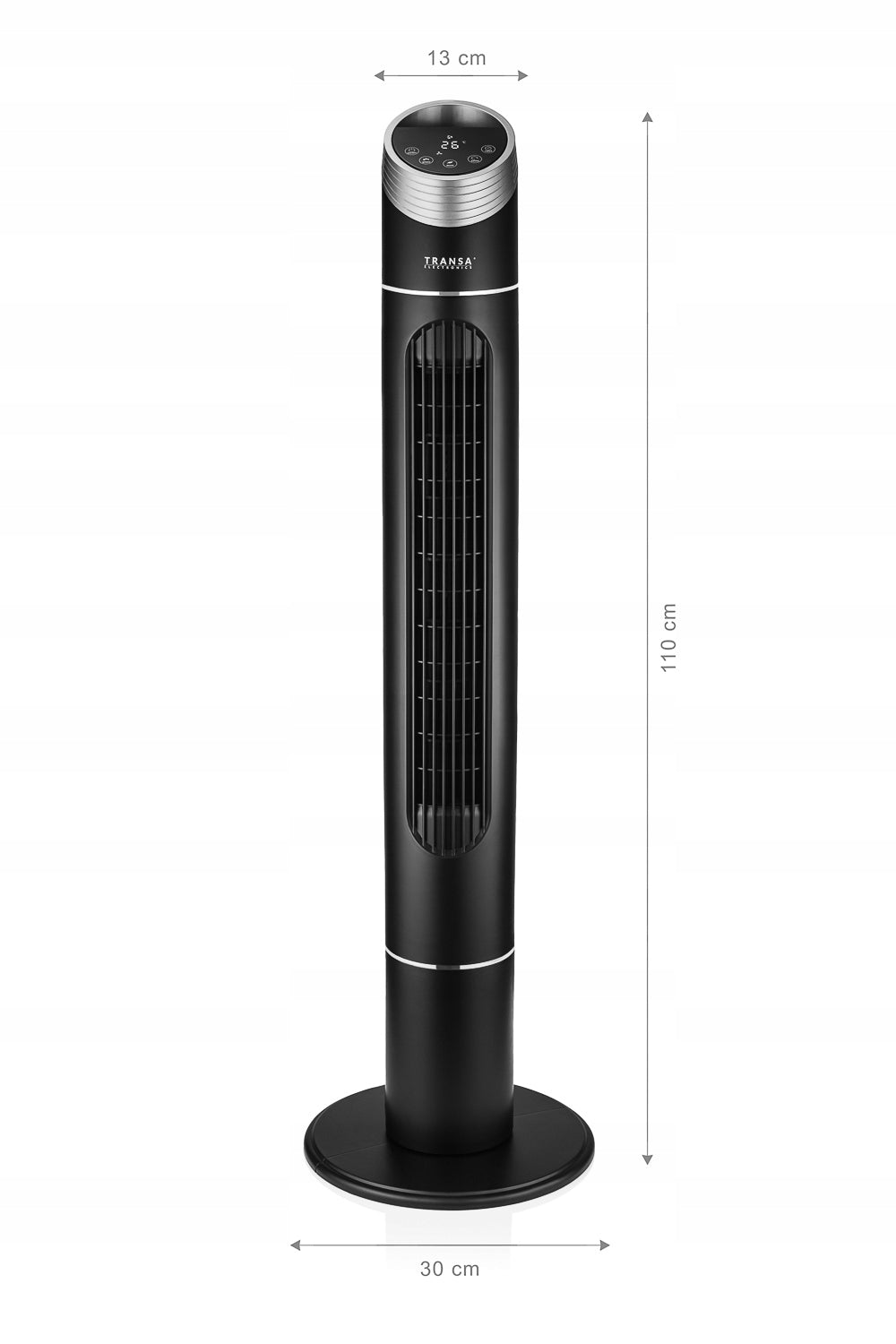Black Remote Control Floor Column Fan Oscillation Timer Power 40W Functions oscillation timer