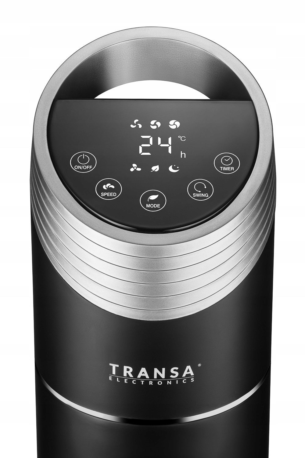 Black Remote Control Floor Column Fan Oscillation Timer Power 40W Manufacturer code TE-100A