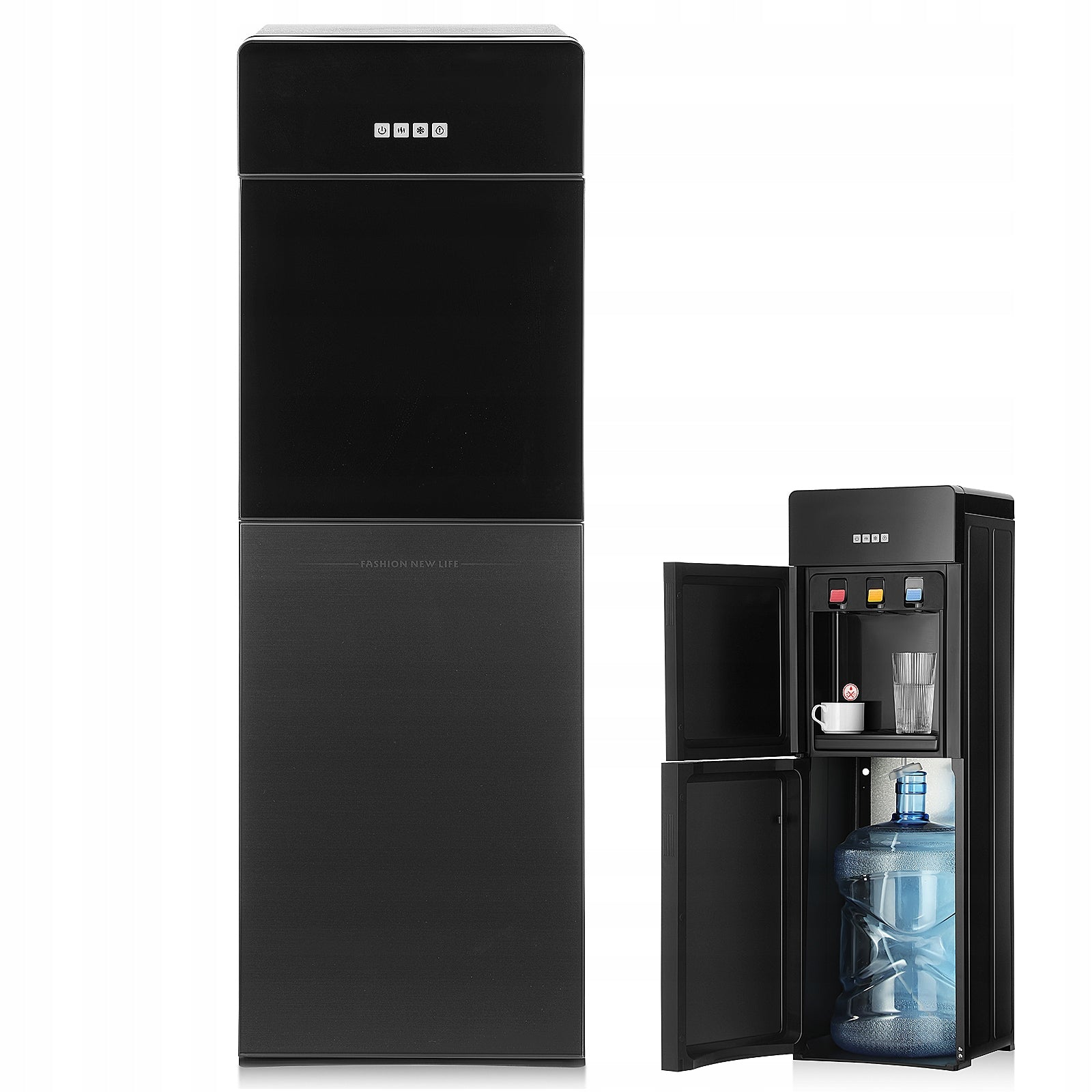 Black Water Dispenser with Cooling and Heating, 5 L