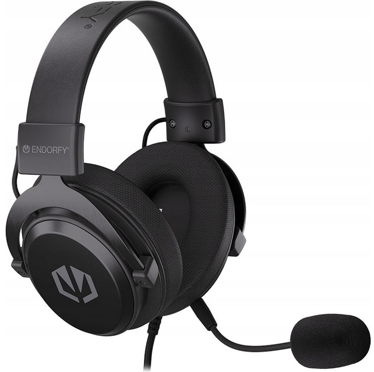 Black Wired Gaming On-Ear Headphones Endorfy Viro Infra Microphone Packaging status original