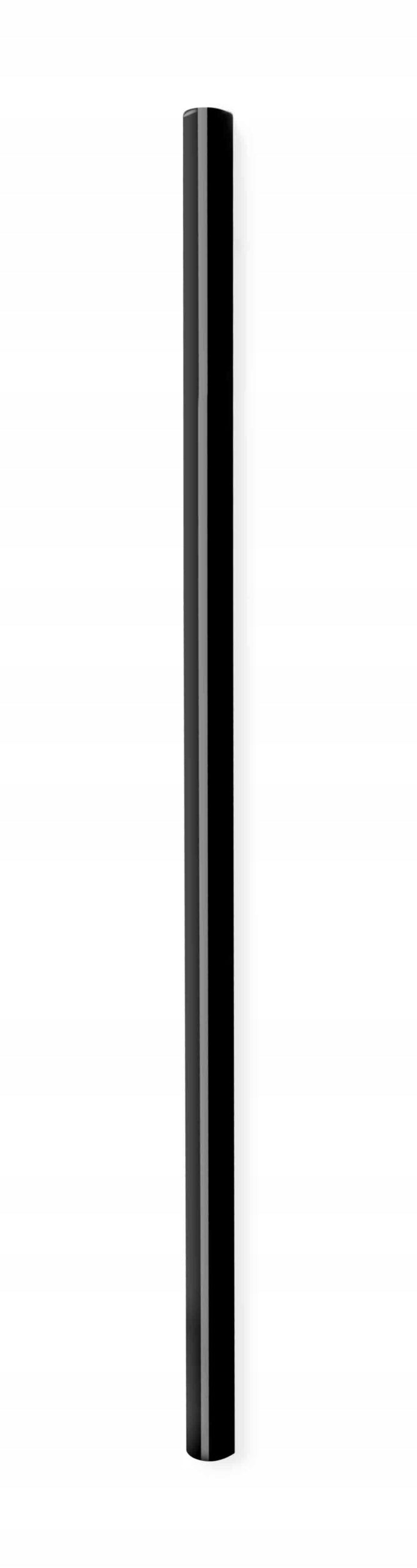 Black glass straws for drinks 20 cm set of 6 with toothbrush 26599 Manufacturer code 26599