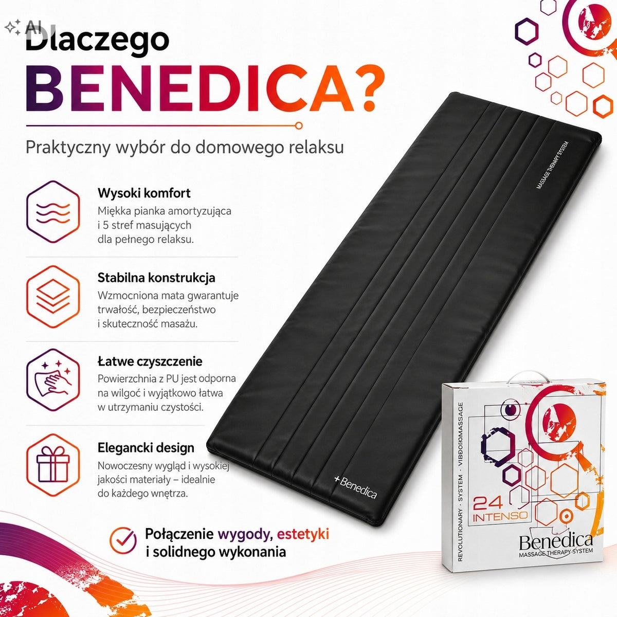 Black hit massage mat Packaging status original