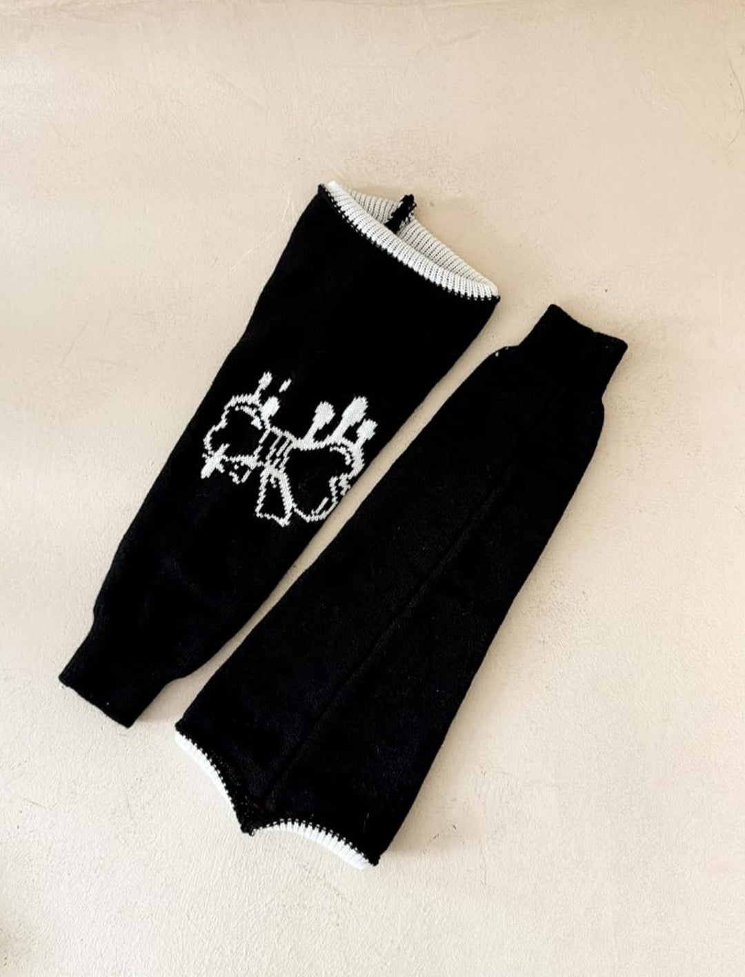 Black leg warmers, Kawaii, Brand no brand
