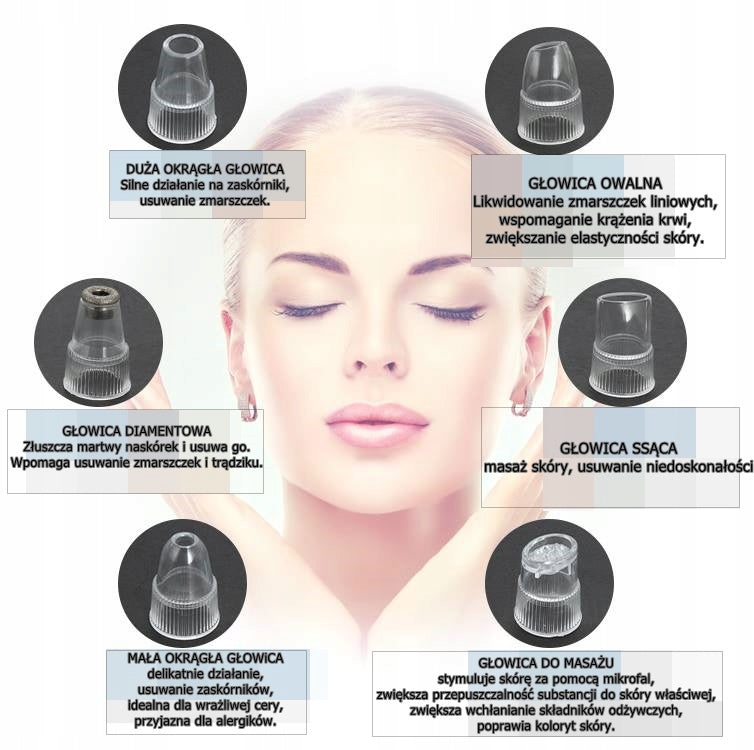 Blackhead Vacuum Cleaner 9in1 Diamond Microdermabrasion EAN (GTIN) 5905204422298