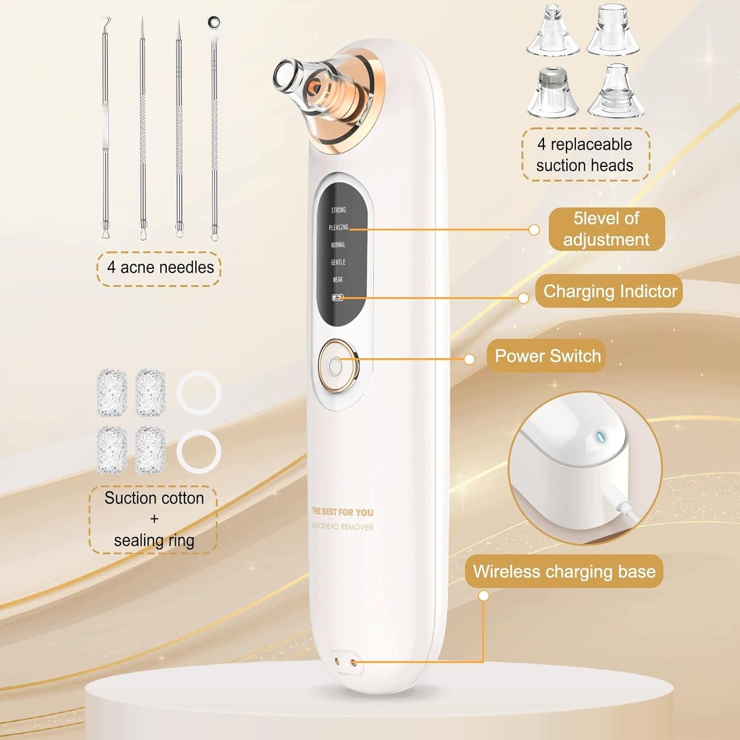 Blackhead Vacuum Cleaner Face Pore Cleansing 5 UCAMP Modes Brand no brand