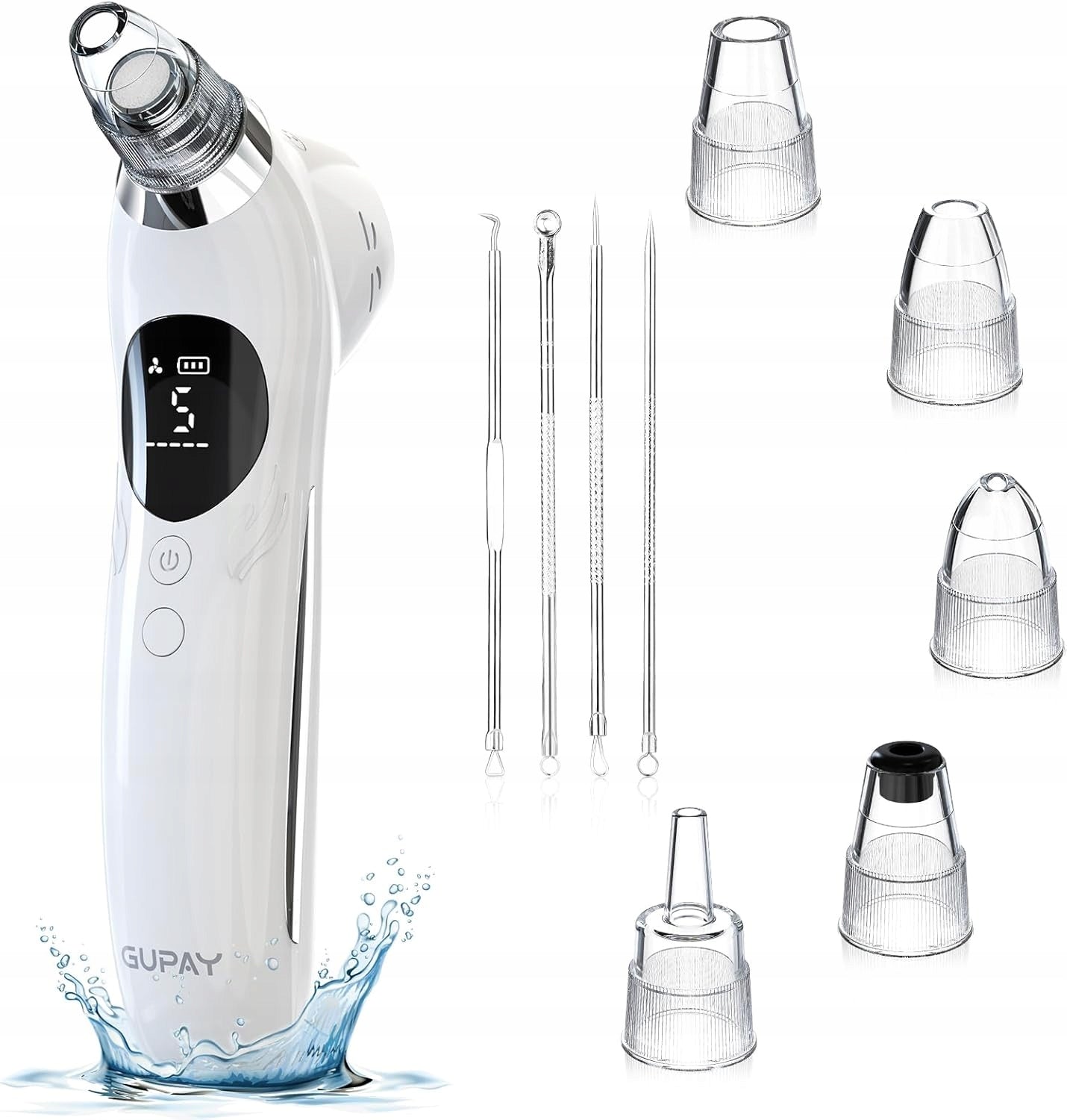 Blackhead Vacuum Cleaner Hydrabrasion Pore Cleaning 5 Tips USB LED Packaging status original