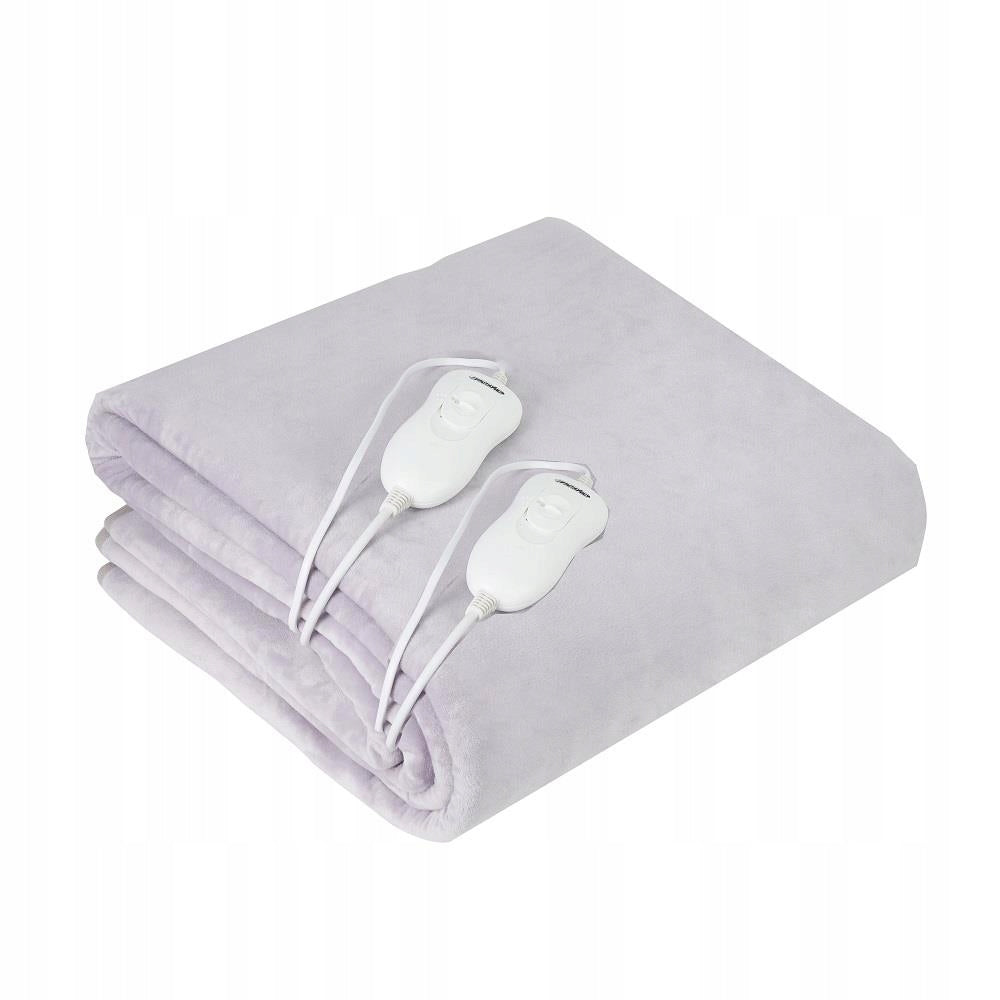 Blanket Electric Heating Mat 150x80cm Soft Polar Pilot Timer 2 Person