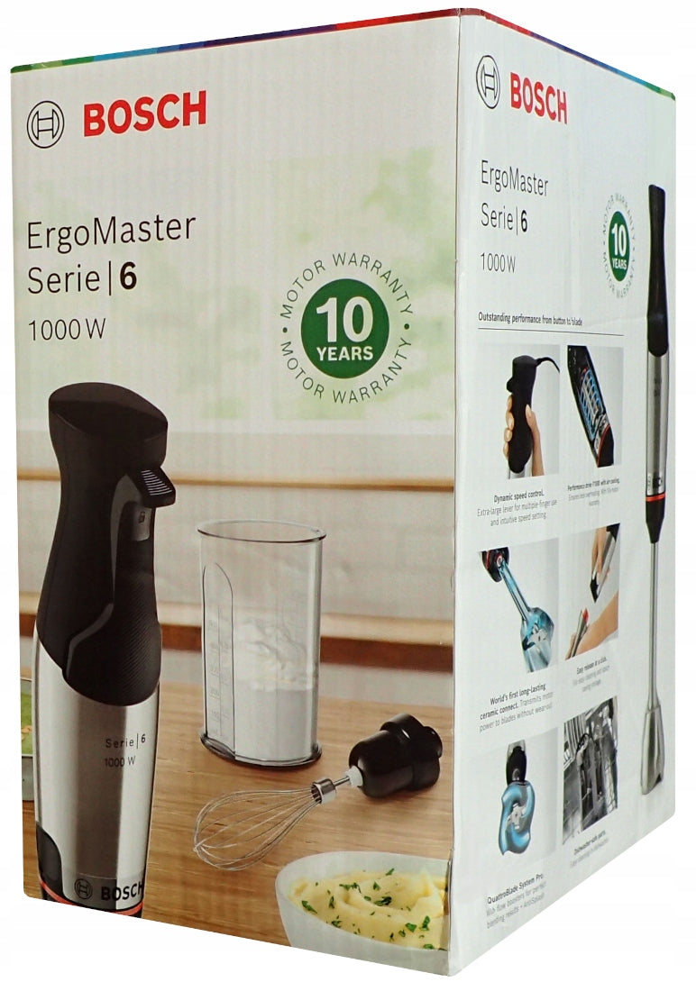 Blender Hand Mixer Bosch ErgoMaster MSM6M673 1000W + Accessory Set Manufacturer code MSM6M673