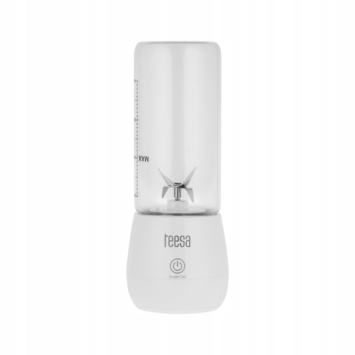 Blender Portable Wireless Travel Glass Mug 450ml 100W Teesa Power rating 100 W