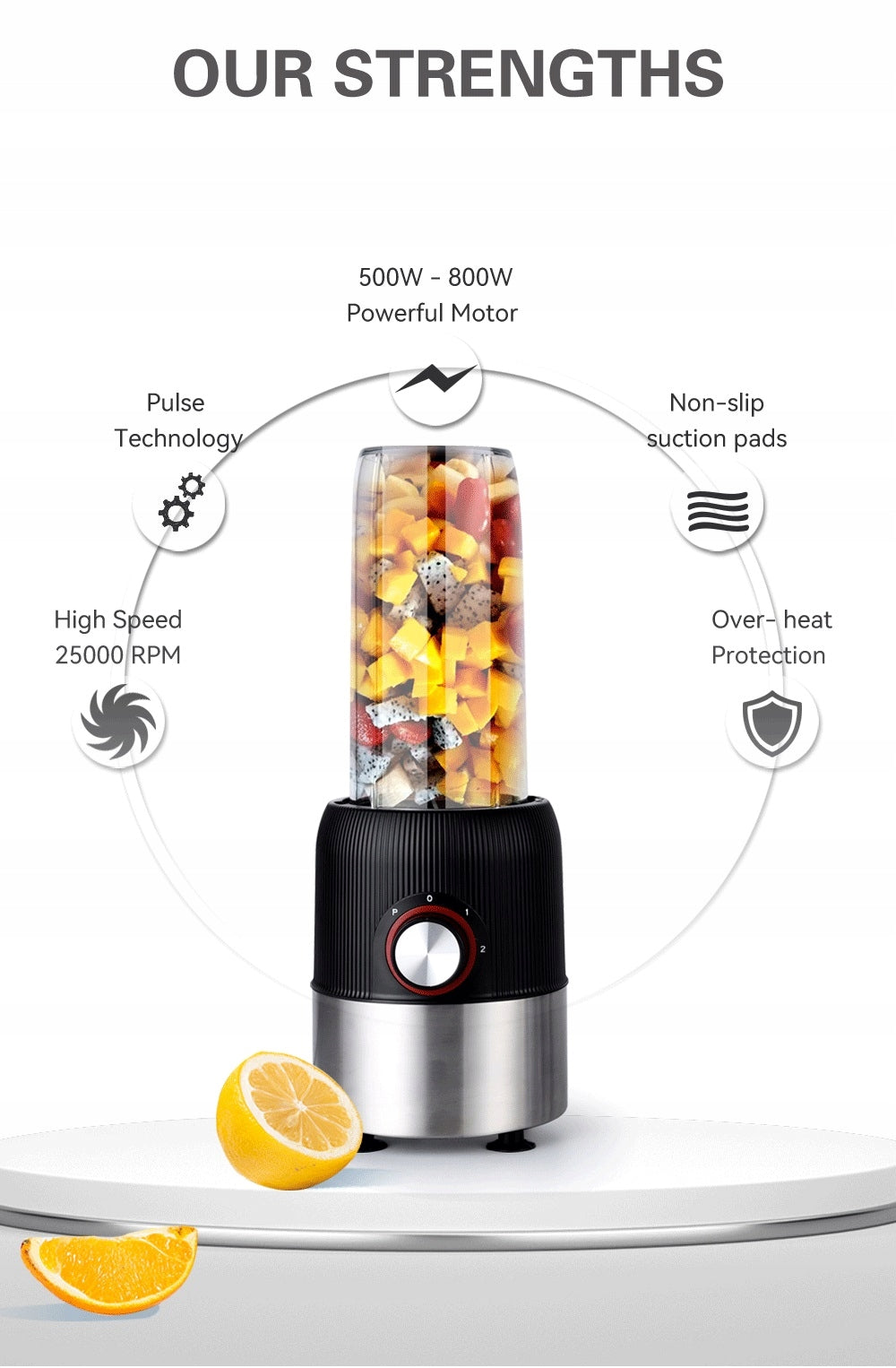 Blender for coffee, ice crushing, smoothie preparation and fruit puree Manufacturer code BLENDER KOKTAJLI LODU