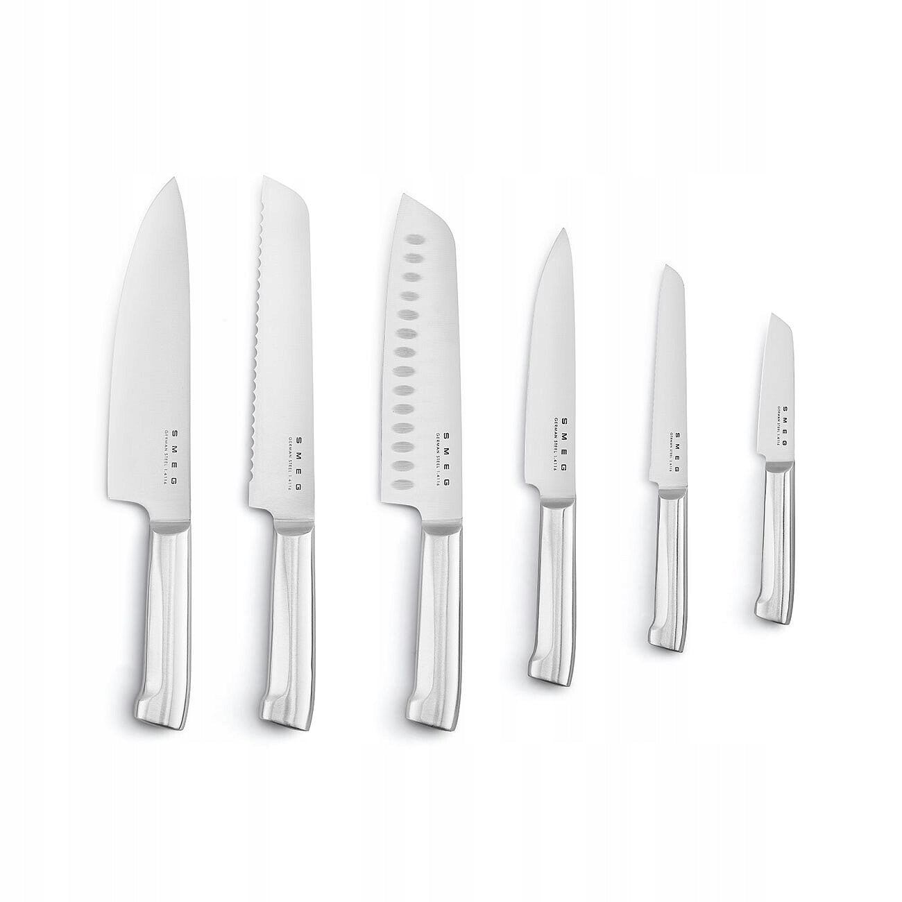 Block with set of 6 knives Smeg Cream KBSF02CR Brand Smeg