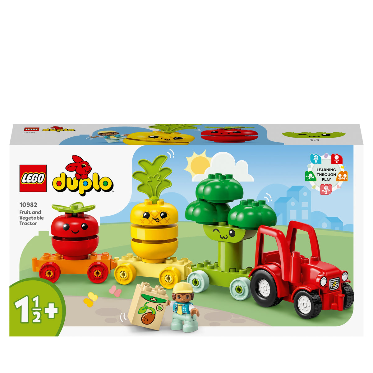 Blocks LEGO DUPLO 10982 Tractor with trailer vegetables fruit 19 el. 18 m+ Product number 10982