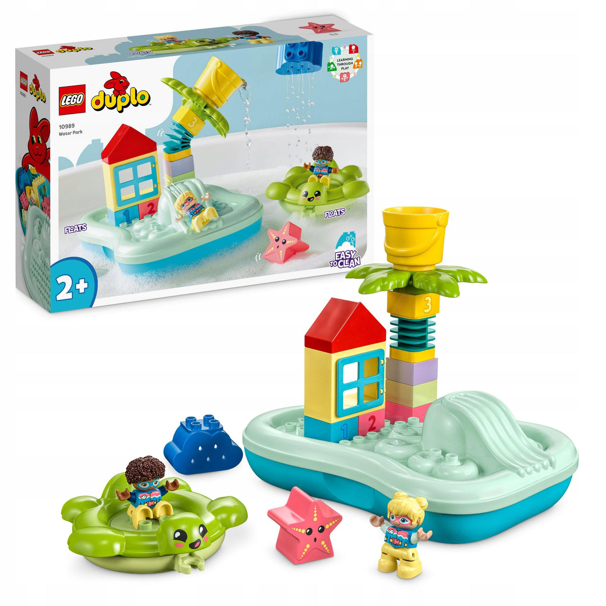 Blocks LEGO DUPLO 10989 Water Park Figurines Slide Bath Toy