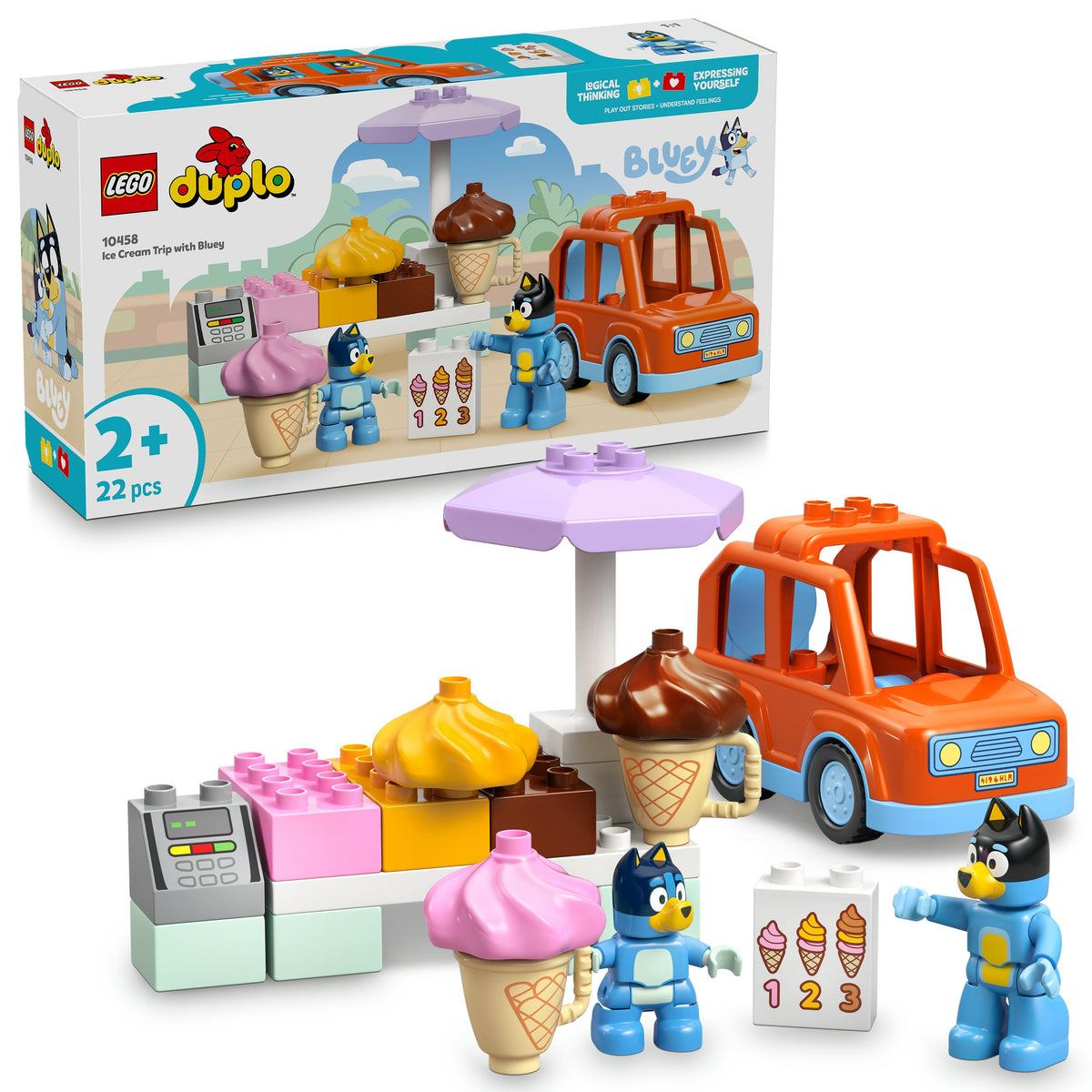 Blocks LEGO DUPLO Bluey and ice cream tour 22 elements from 2 years Packaging status original