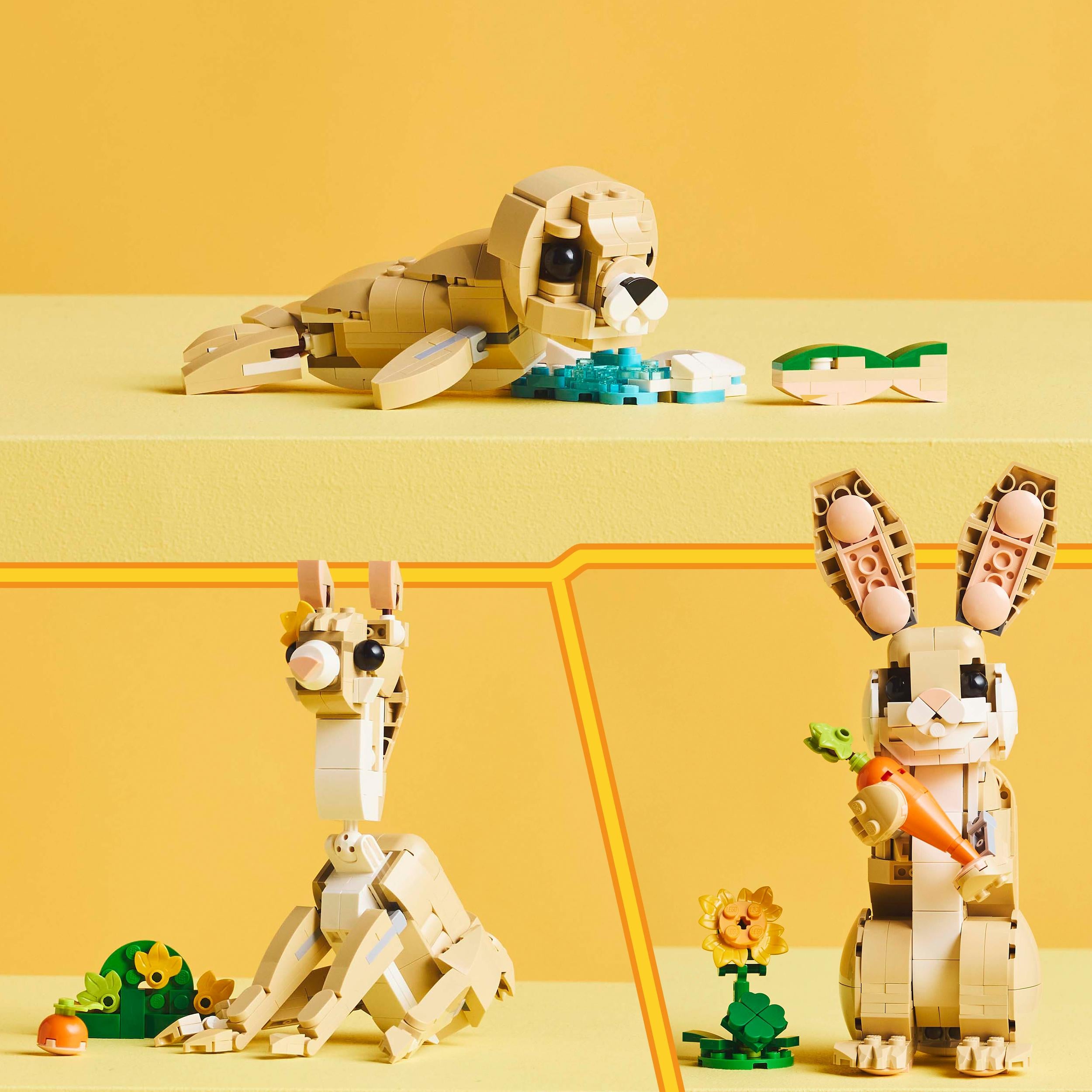 Blocks Set LEGO CREATOR 31162 Cute bunny, llama, seal 3in1 Minimum kid's age 8