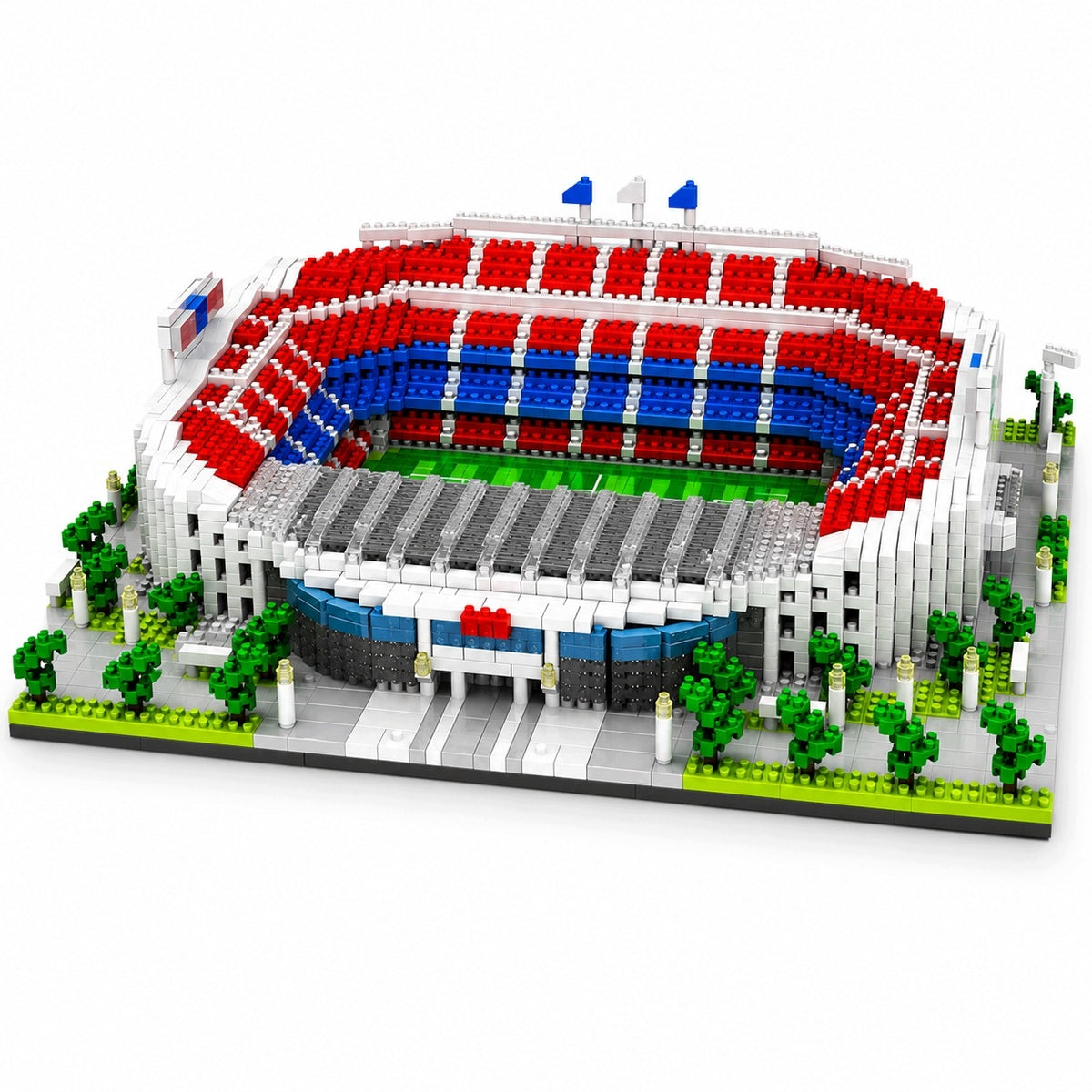 Blocks Stadium FC Barcelona 3500 el Big Model for Football Fan Gift Packaging status original