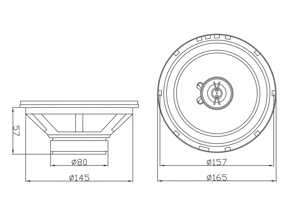 Blow S-165 car speaker 2 way 16,5cm / 165mm - 2 way - 1pc Manufacturer Blow