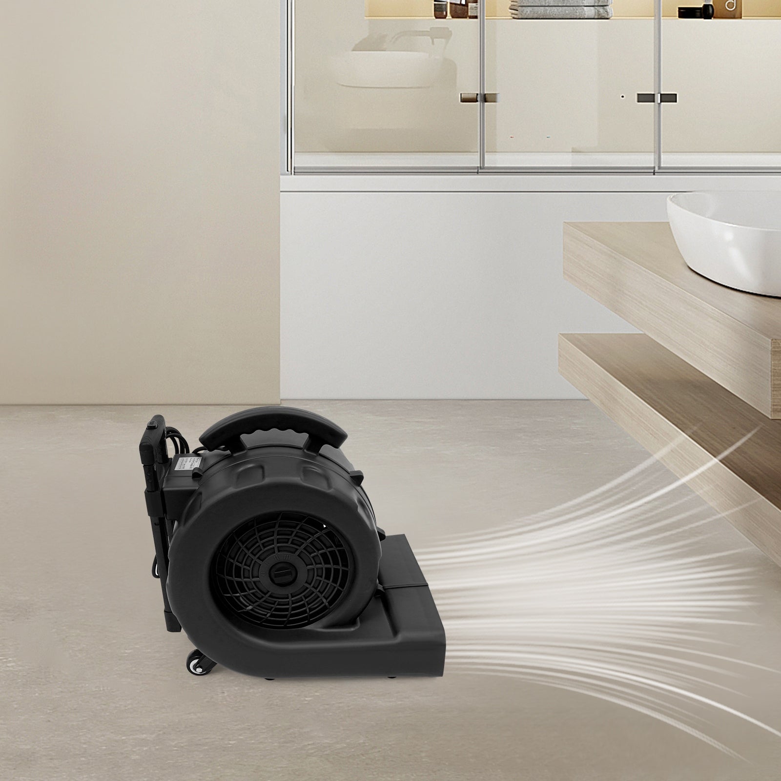 Blower Fan Portable Floor Dryer with 3-Speed for Drying Carpet Floor Wall Shredding option no grinding option