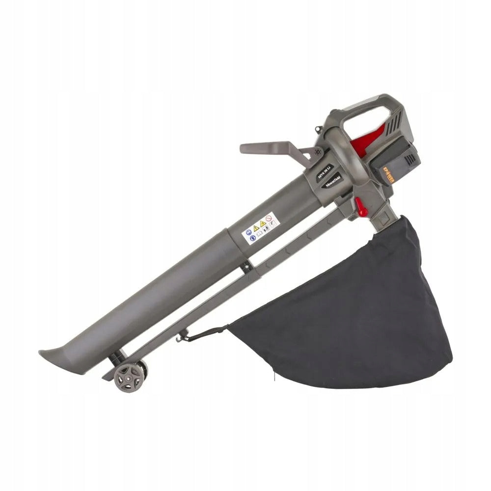 Blower Vacuum Cleaner Leaf Shredder 2x 4Ah Mountfield MVS 20 Li Kit Brand Mountfield