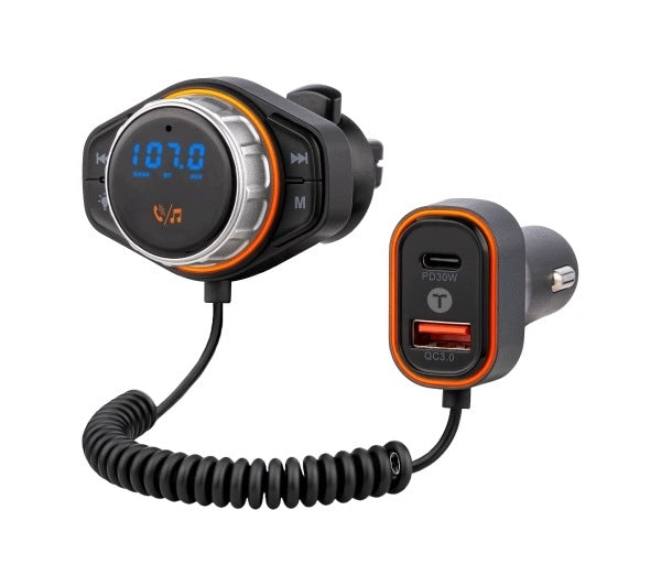 Bluetooth 5.3 FM Car Transmitter Reinston TRA05 Hands-free