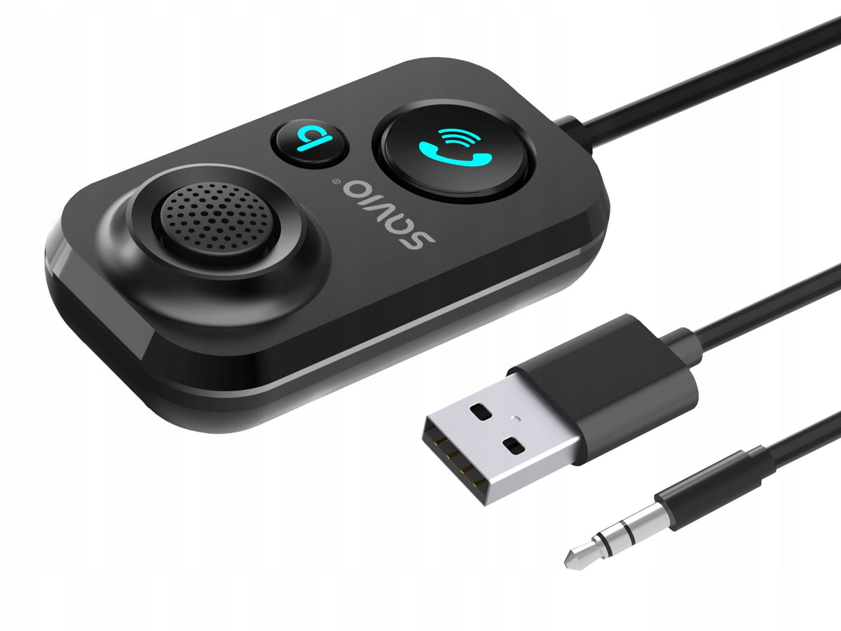 Bluetooth AUX 5.1 transmitter for car Speakerphone SAVIO TR-13 Manufacturer code SAVFMTRANSTR-13