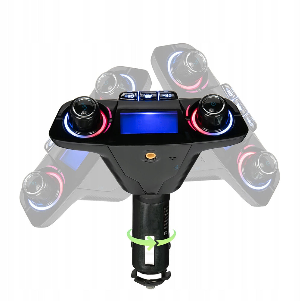 Bluetooth FM AUX Car Transmitter BT Car Charger USB Voltmeter Manufacturer code 6908015249756