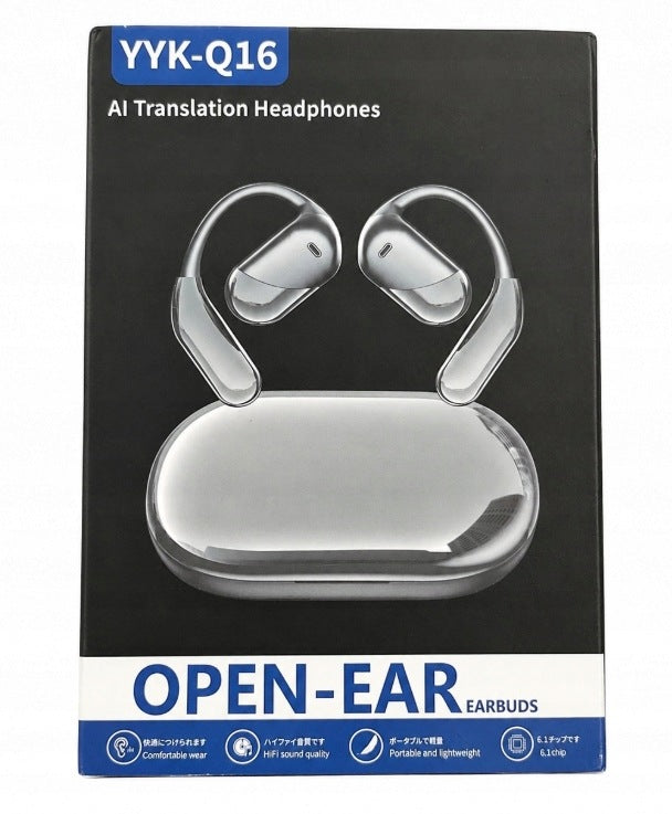 Bluetooth Headphones YYK-Q16 Sport ANC IP55 80h Black - Wireless