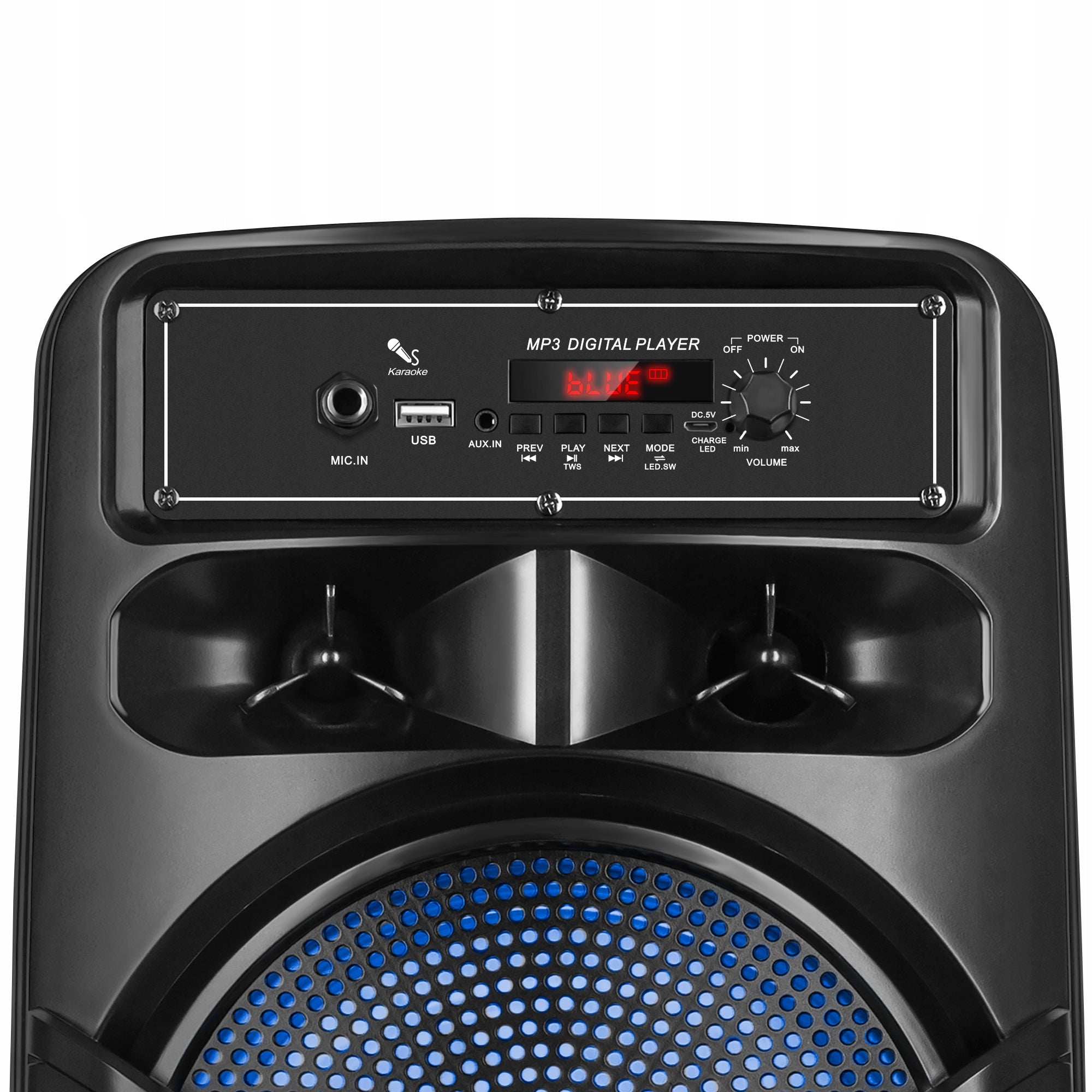 Bluetooth LED Boombox Karaoke USB AUX 10W Kruger&Matz Brand Kruger&Matz