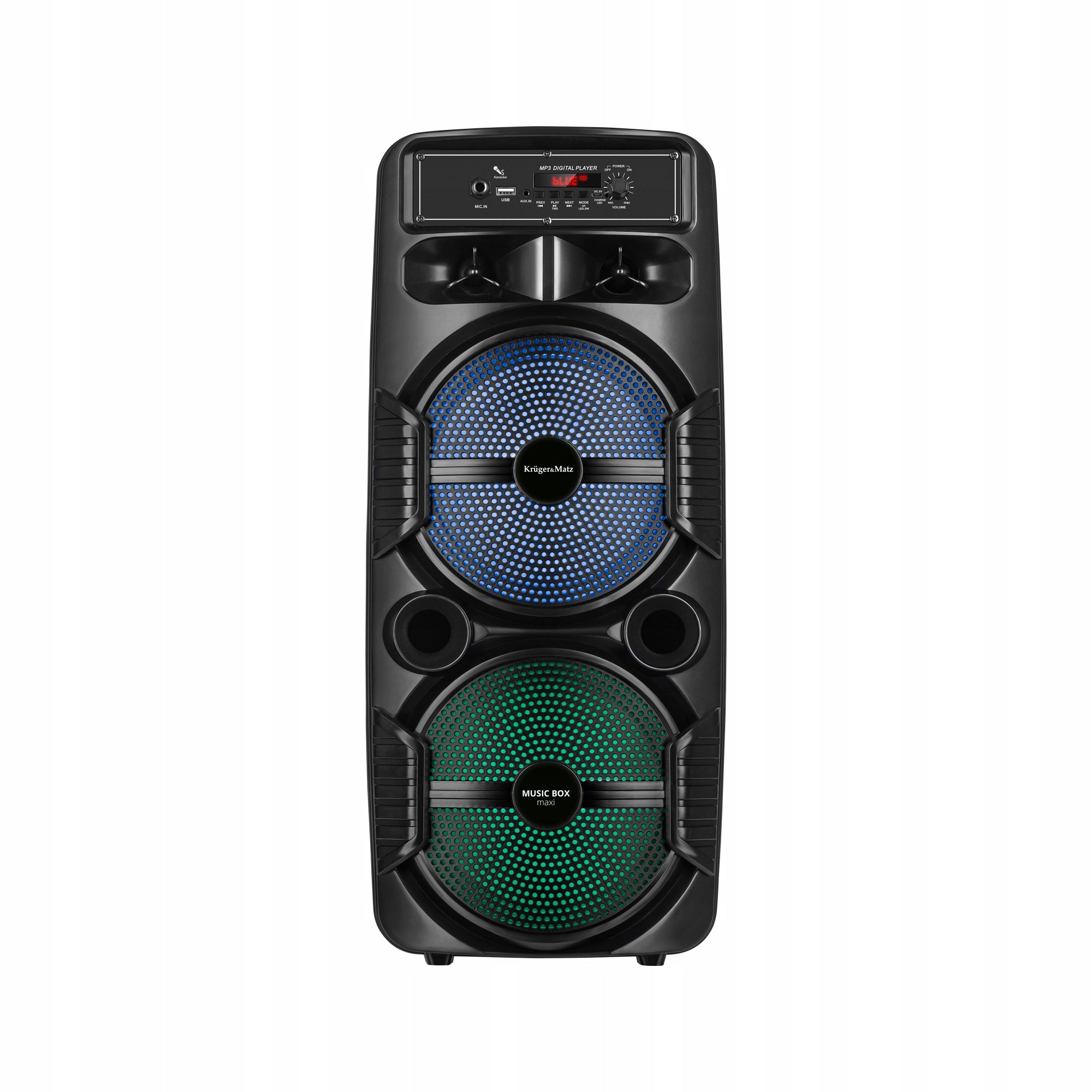 Bluetooth LED Boombox Karaoke USB AUX 10W Kruger&Matz Packaging status original