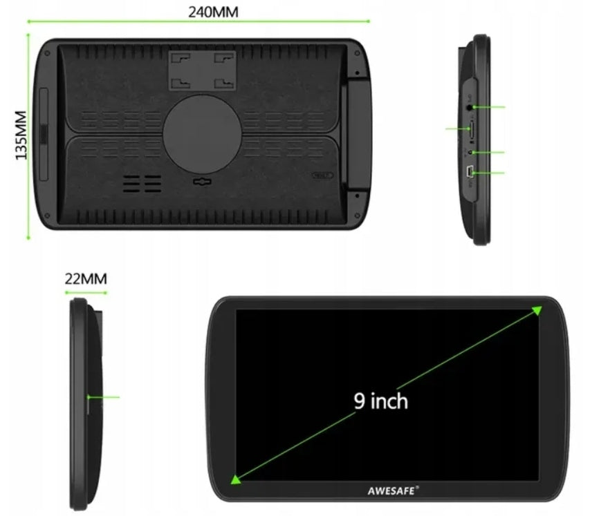 Bluetooth Navigation System 9 Inch Touch Screen GPS Navigation TIR NAVI Manufacturer code a10